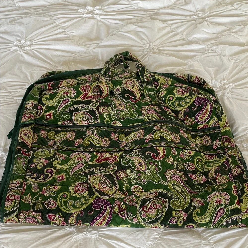 Vera Bradley Green Paisley Garment Bag